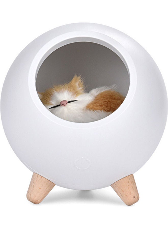 NIBEMINENT Mini Pet House Shape Night Light White