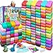 ESSENSON Air Dry Clay 125 Colors Modeling Clay for Kids DIY Molding Magic Clay Gift for Kids - Image 3