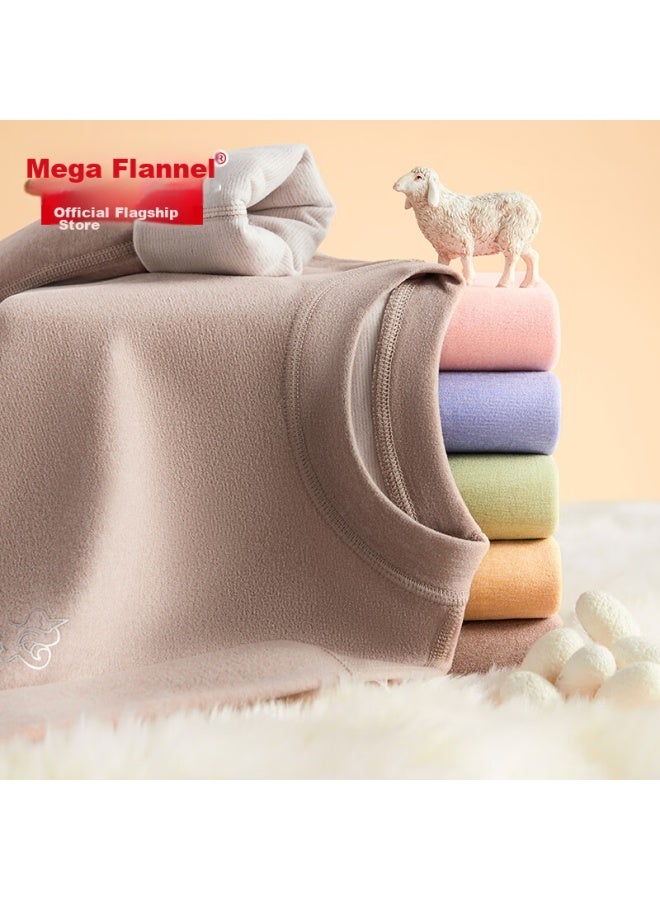 Bejirog [wool Silk] Children's Thermal Underwear Set, Autumn And Winter, For Older Boys, Fleece-lined Thickened Baby Autumn Clothes And Pants - Image 1