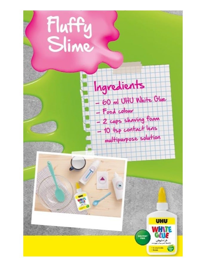 UHU White Glue 470 ml, the solvent-free crafts glue for creative fun.Glues paper, cardboard, felt, textiles, feathers, pearls, wood, natural materials, etc. - Image 3