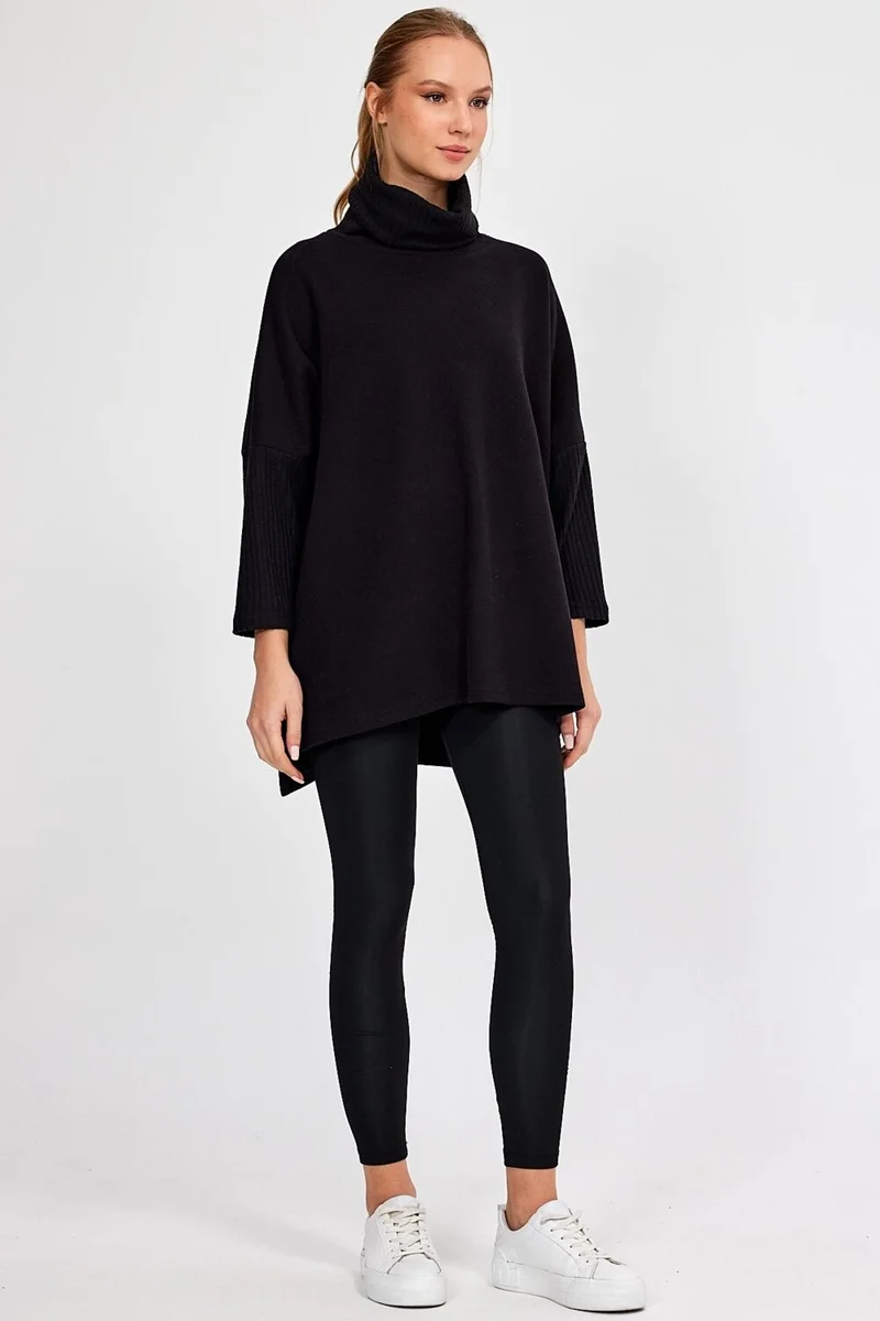 Alexander Gardi Alexandergardı Turtleneck Selanik Fabric Thick Knitwear Sweater (B23-36602)