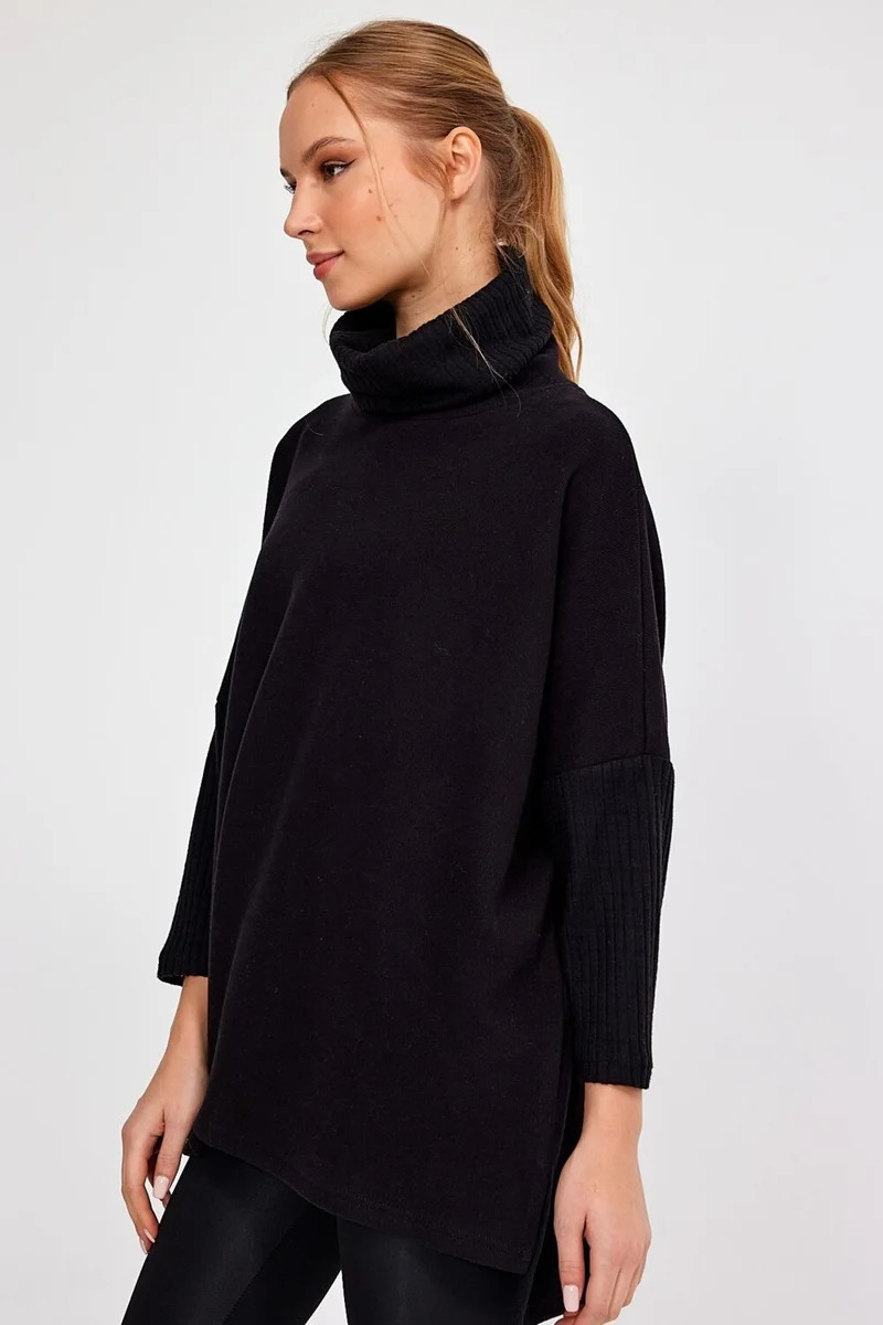 Alexander Gardi Alexandergardı Turtleneck Selanik Fabric Thick Knitwear Sweater (B23-36602)