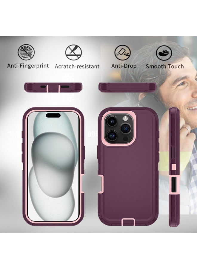 Generic - For Iphone 16promax Three-proof Mobile Phone Case Iph16plus Anti-drop Mobile Phone Case Hot Sale-Color:red Black-Applicable Model:For Iphone16Pro Single Chassis - Image 1