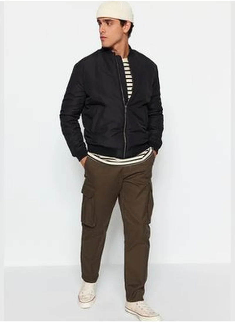 trendyol Khaki Men's Straight Fit Cargo Pants