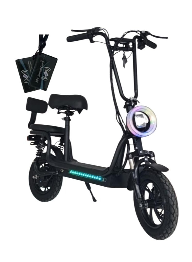 RALEIGH Black electric scooter for adults with double seats  - Image 1