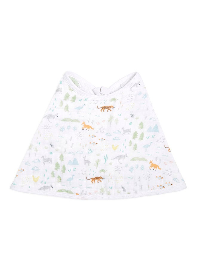 aden + anais Pack Of 1 Essentials Cotton Muslin Voyager Baby Burpy Bib  - Image 1