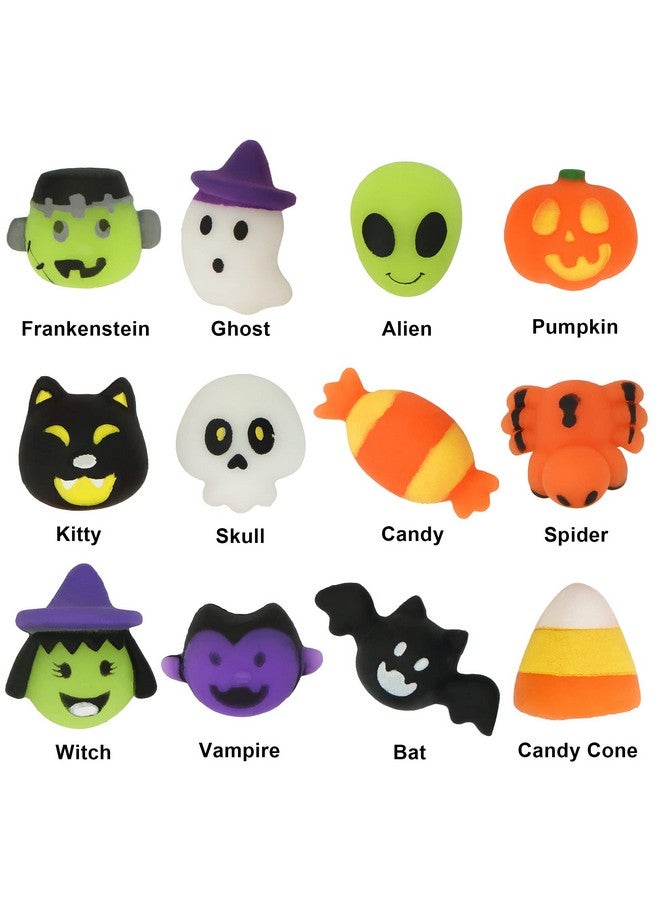 JOYIN 36 Pcs Halloween Mochi Squishy Toy In Blind Bags With 12 Halloween Characters For Stress Relief, Halloween Mystery Toy Surprise Bag For Kids Halloween Party Favors, Halloween Goodie Fillers - Image 2