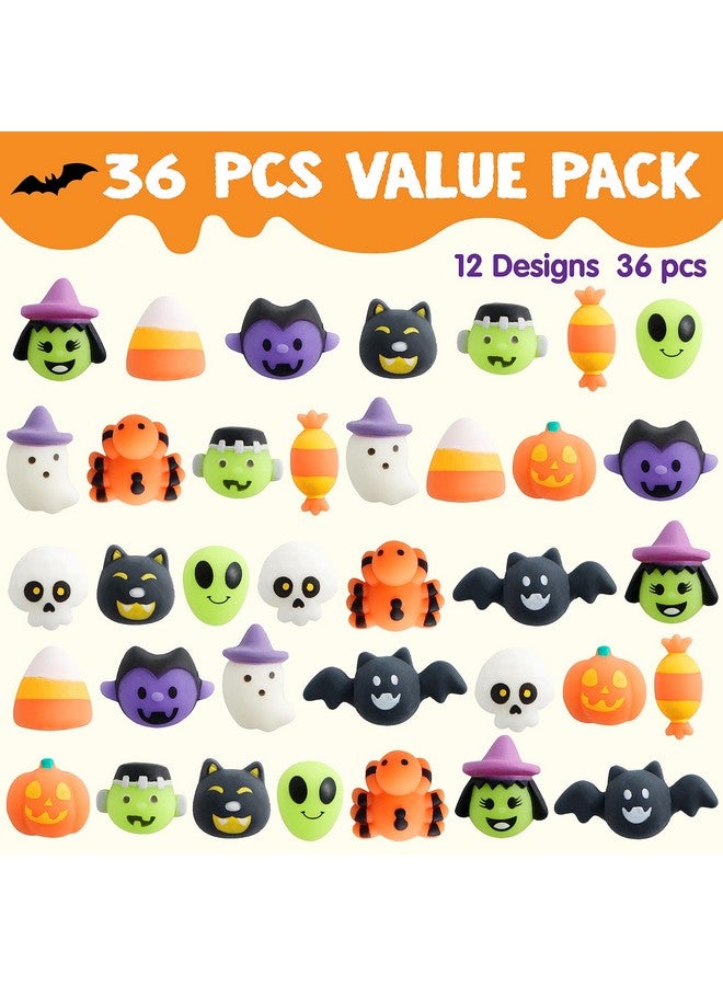 JOYIN 36 Pcs Halloween Mochi Squishy Toy In Blind Bags With 12 Halloween Characters For Stress Relief, Halloween Mystery Toy Surprise Bag For Kids Halloween Party Favors, Halloween Goodie Fillers - Image 3
