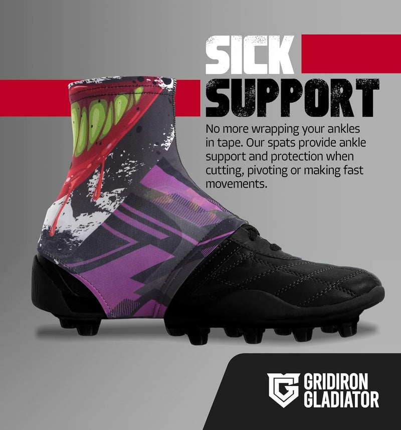 Gridiron Gladiator Cleat Covers - Football Spats - Football Cleat Cover - Cleat Spats for Soccer, Baseball & Softball - Image 5