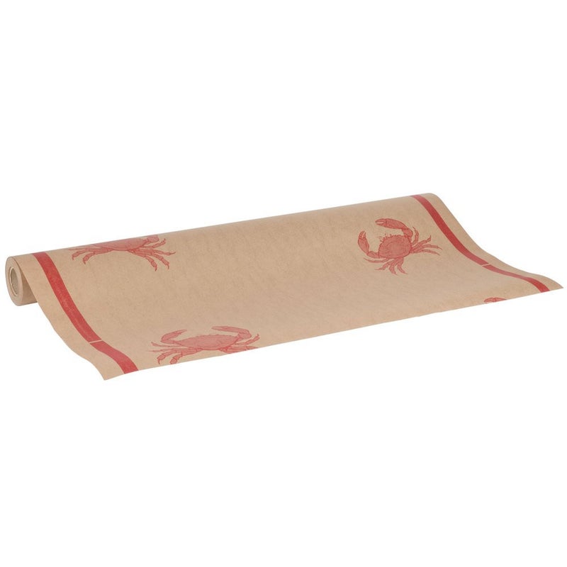 N F String  Son Crab Print Paper Table Cover 100 Ft