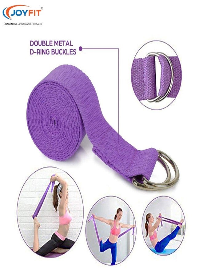 JoyFit Yoga Blocks Set of 2 with Yoga Belt | High-Density EVA Foam Yoga Bricks for Stretching, Balance & Support | Soft Non-Slip Surface (9×6×3 inch) - Image 3