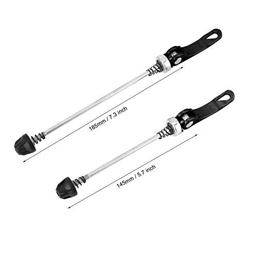 AiTuiTui 1 Pair MTB Quick Release Skewers Bike QR, 145/180 mm Road Mountain Bicycle Wheel Hub Front and Rear Clip Bolt Lever Axle Set - Image 3