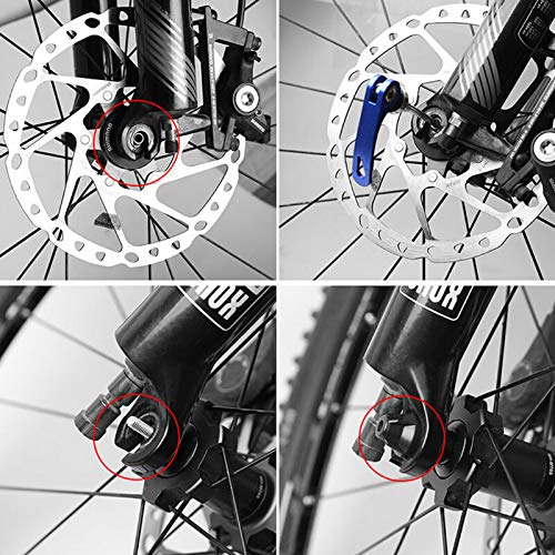AiTuiTui 1 Pair MTB Quick Release Skewers Bike QR, 145/180 mm Road Mountain Bicycle Wheel Hub Front and Rear Clip Bolt Lever Axle Set - Image 5