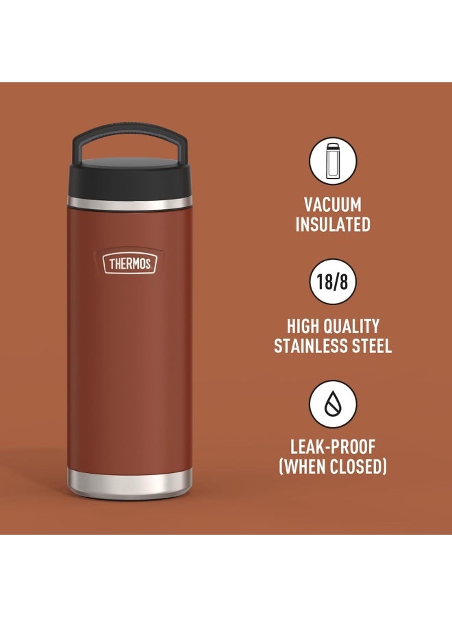 THERMOS ICON STAINLESS STEEL VACUUM INSULATED SADDLE BOTTLE 710ML - Image 2