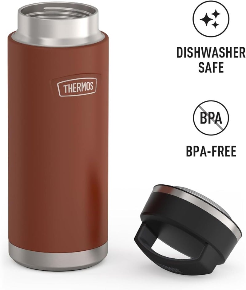 THERMOS ICON STAINLESS STEEL VACUUM INSULATED SADDLE BOTTLE 710ML - Image 5