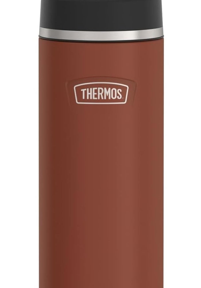 THERMOS ICON STAINLESS STEEL VACUUM INSULATED SADDLE BOTTLE 710ML - Image 1