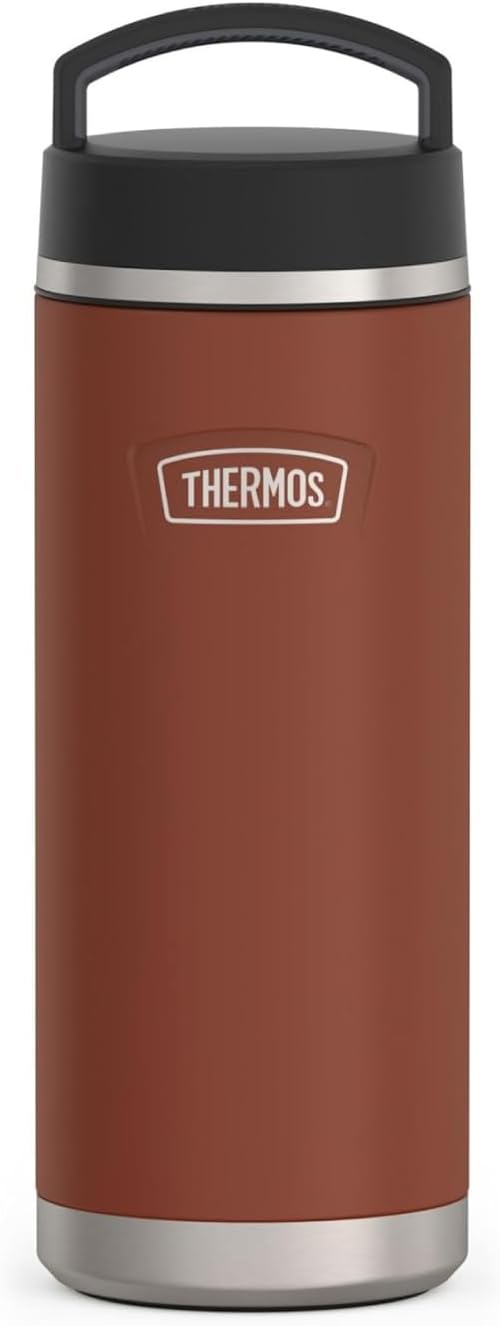 THERMOS ICON STAINLESS STEEL VACUUM INSULATED SADDLE BOTTLE 710ML - Image 1