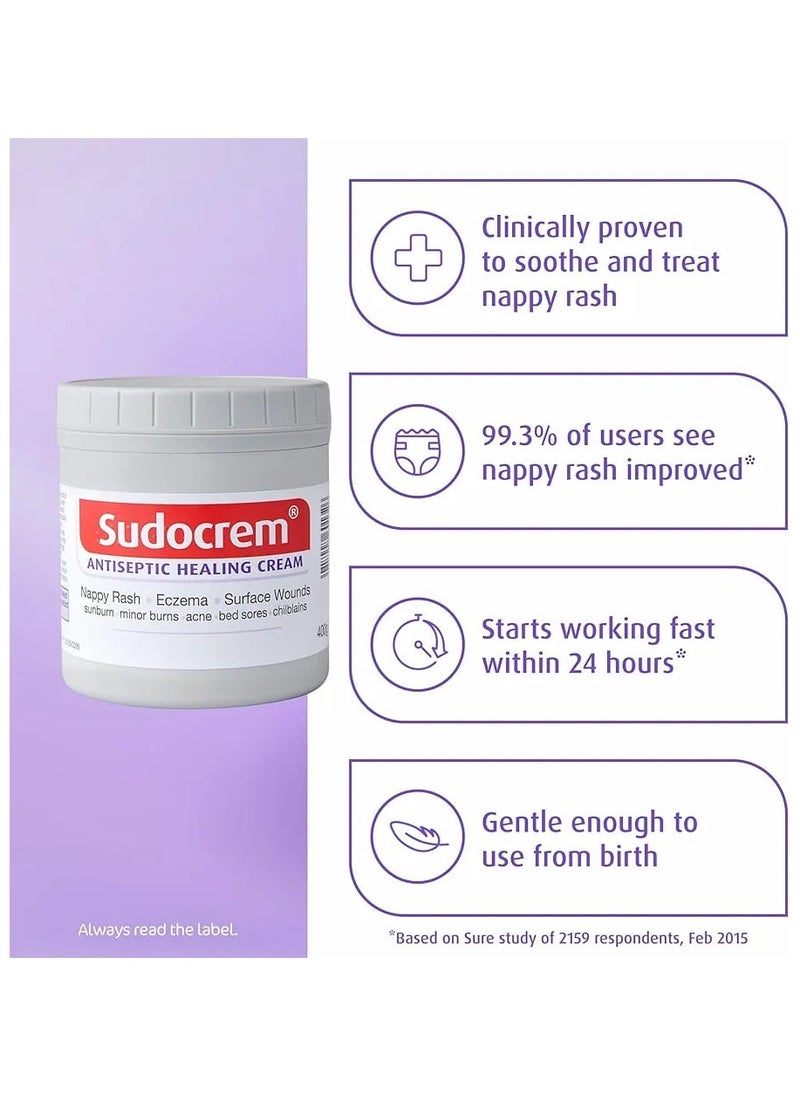 Sudocrem Antiseptic Healing Cream - 125g (Pack of 4) | Fast Relief for Rashes, Cuts, Burns & Surface Wounds  - Image 2