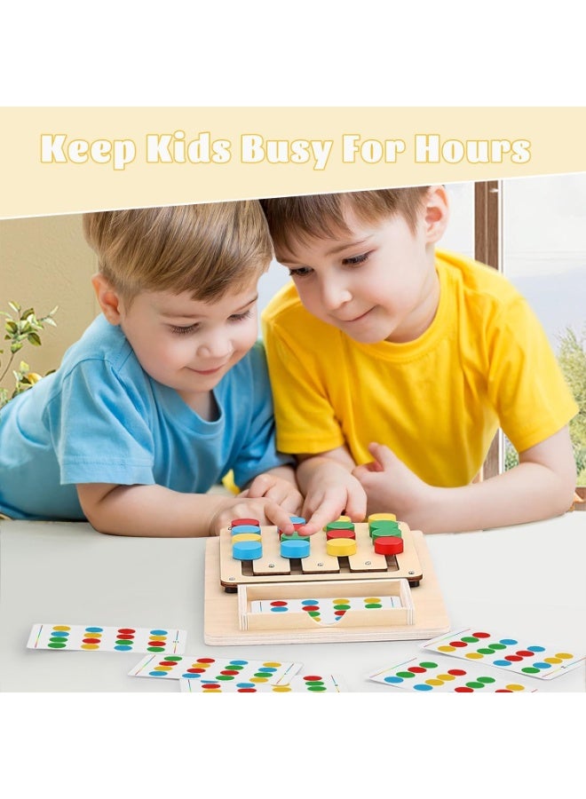 Color Matching Puzzle Toys, Montessori Brain Teasers Game for Kids Age 3, 4, 5, 6, 7 Years Old, Road Trip Toys for Boys & Girls, Handheld Games for Travel, Ideal , Birthday Gifts - Image 3