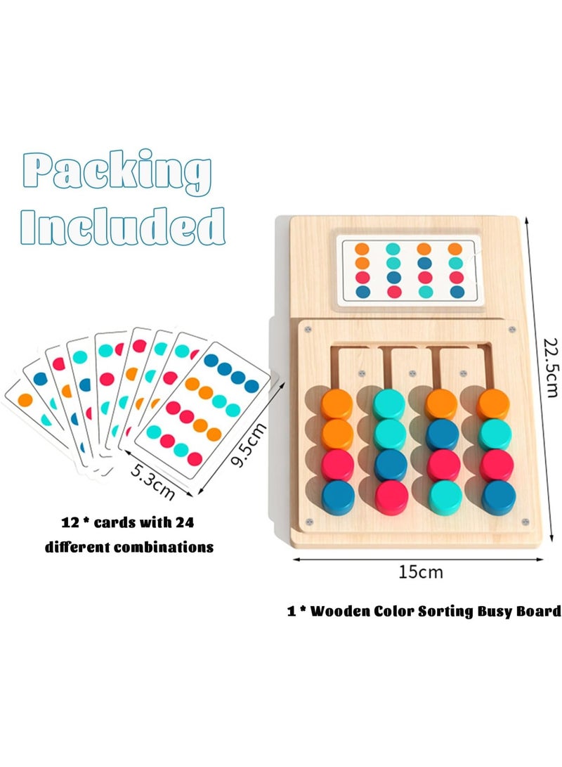 Color Matching Puzzle Toys, Montessori Brain Teasers Game for Kids Age 3, 4, 5, 6, 7 Years Old, Road Trip Toys for Boys & Girls, Handheld Games for Travel, Ideal , Birthday Gifts - Image 4