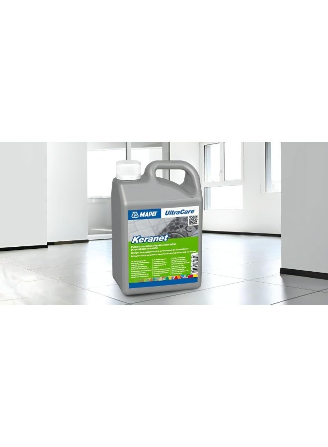 MAPEI Mapei Keranet Liquido - Acid-Based Cleaner For Ceramic Tiles, Terracotta, And Grout 0.9 Ltr  - Image 1