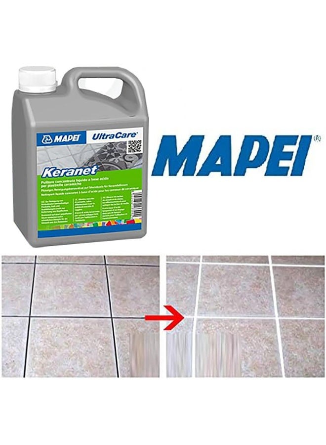 MAPEI Mapei Keranet Liquido - Acid-Based Cleaner For Ceramic Tiles, Terracotta, And Grout 0.9 Ltr  - Image 3