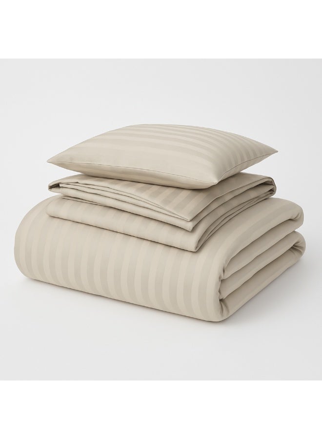 مينج لي طقم مفرش فندقي مزدوج 7 قطع من مايكروفايبر مع حشوة قابلة للفصل – ناعم ومريح يناسب سرير 200×200 سم - Image 3