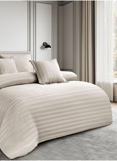 Ming Li 6-piece striped hotel bed comforter set, king size, 240x220 cm  - Image 2
