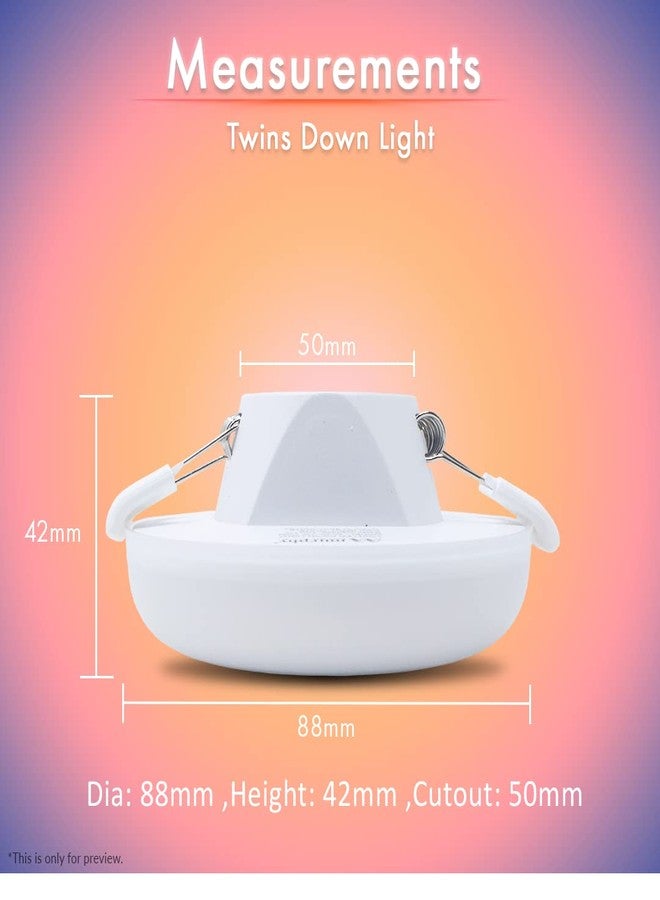 Murphy 2-in-1 7W+7W Double Color Round LED Deep Junction Box Light (Cool White+Green, Pack of 20) - Image 3