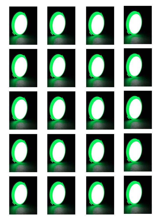 Murphy 2-in-1 7W+7W Double Color Round LED Deep Junction Box Light (Cool White+Green, Pack of 20) - Image 1