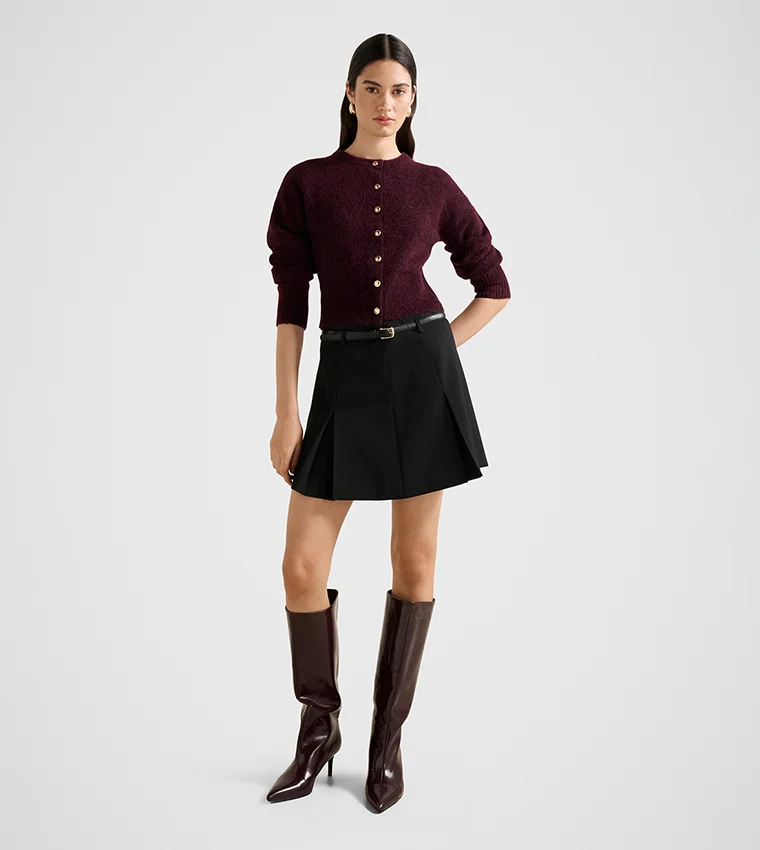 Forever New  Delilah Belted Mini Skirt for Women | Best Price UAE