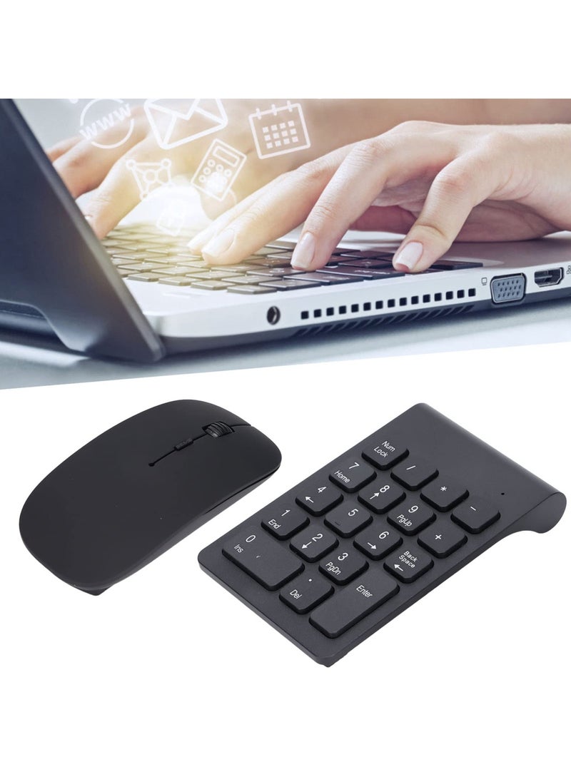 erorex - Number Pad, 1200 DPI Responsive Mouse and Number Pad 18 Keys Numeric Keypad and Mouse Combo - Image 1