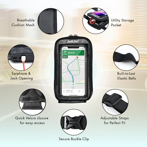 JETLIFE Premium Mobile Holder X2 for Scooters Scooty's Like Activa Jupiter EV (Carbon Black) - Image 3