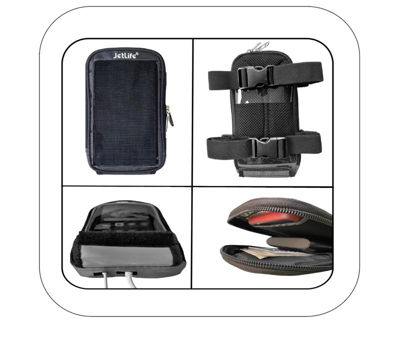 JETLIFE Premium Mobile Holder X2 for Scooters Scooty's Like Activa Jupiter EV (Carbon Black) - Image 5