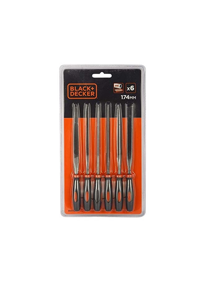 6 Pieces 174Mm Steel Needle File Setfor Wood & Plastic, Orange/Black - Bdht22148 - pzsku/Z572F7B3067AAEC958155Z/45/_/1691728614/f11547b5-5efc-4f1f-8974-87141a4be791