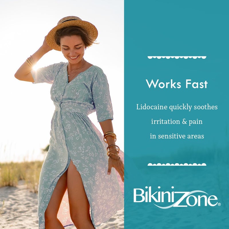 Bikini Zone Medicated After Shave Gel Lidocaine Razor Bump Relief, 1 Oz, 1 Pack - Image 4