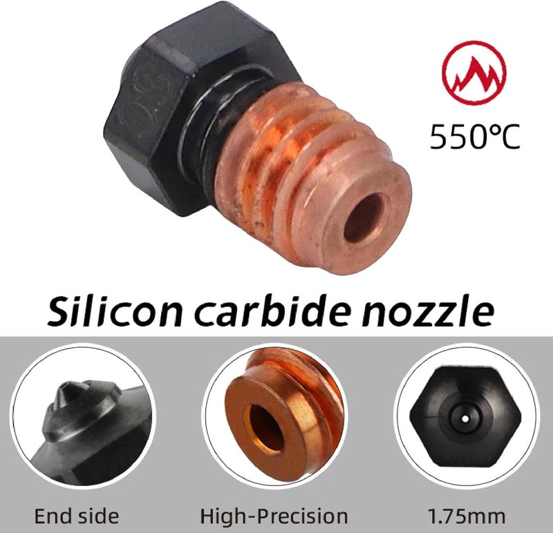 Home & professional compatible YWBL-WH Silicon Carbide Nozzle 0.4 mm, HV2200 Hardness, Thermal Conductivity, with V6 for, Vzbot, Prusa MK3S 3D, for Filaments Trendy natural tone options Market diverse application fit All choice modern design Natural tone color options Globally selected raw material Ready goods scheduled ship Tight fitted parts Space saving Experience optimized build Versatile application KSA stocked goods Globally trusted quality Light & sturdy Gulf market standard build Safe approved storage space Simple multifunctional build Post-order arranged dispatch Varied dimensions Minimal design Small apartment fit Daily wear upgraded resistant material Modern look Indoor outdoor use Carefully selected material - Image 5