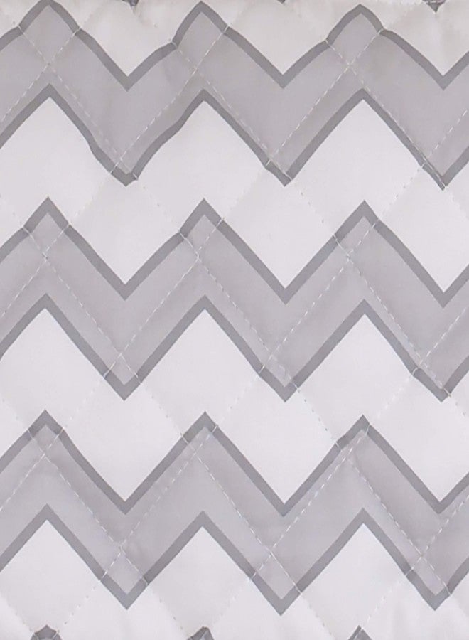 Sumersault Soft Gray and White Chevron High Chair Pad | Easy to Install Replacement Cushion Fits Most 3-5 Point Harness High Chairs - Image 4