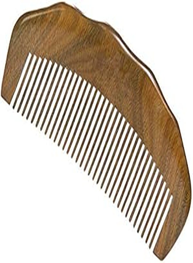 Generic Handmade Premium Quality Natural Green Sandal Wood Comb Pocket Comb Sandal Wooden Comb Anti Static HairLoss