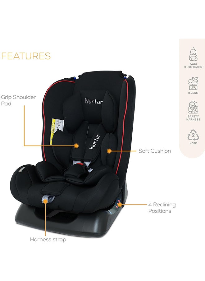 Nurtur - Bruno Baby/Kids 3-In-1 Car Seat - 4 Position Recline 5-Point Safety Harness – 143° Angle 0 Months To 7 Years - Image 1