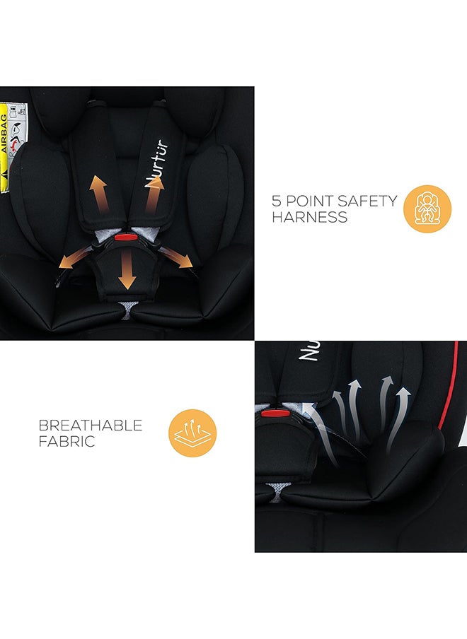 Nurtur - Bruno Baby/Kids 3-In-1 Car Seat - 4 Position Recline 5-Point Safety Harness – 143° Angle 0 Months To 7 Years - Image 1