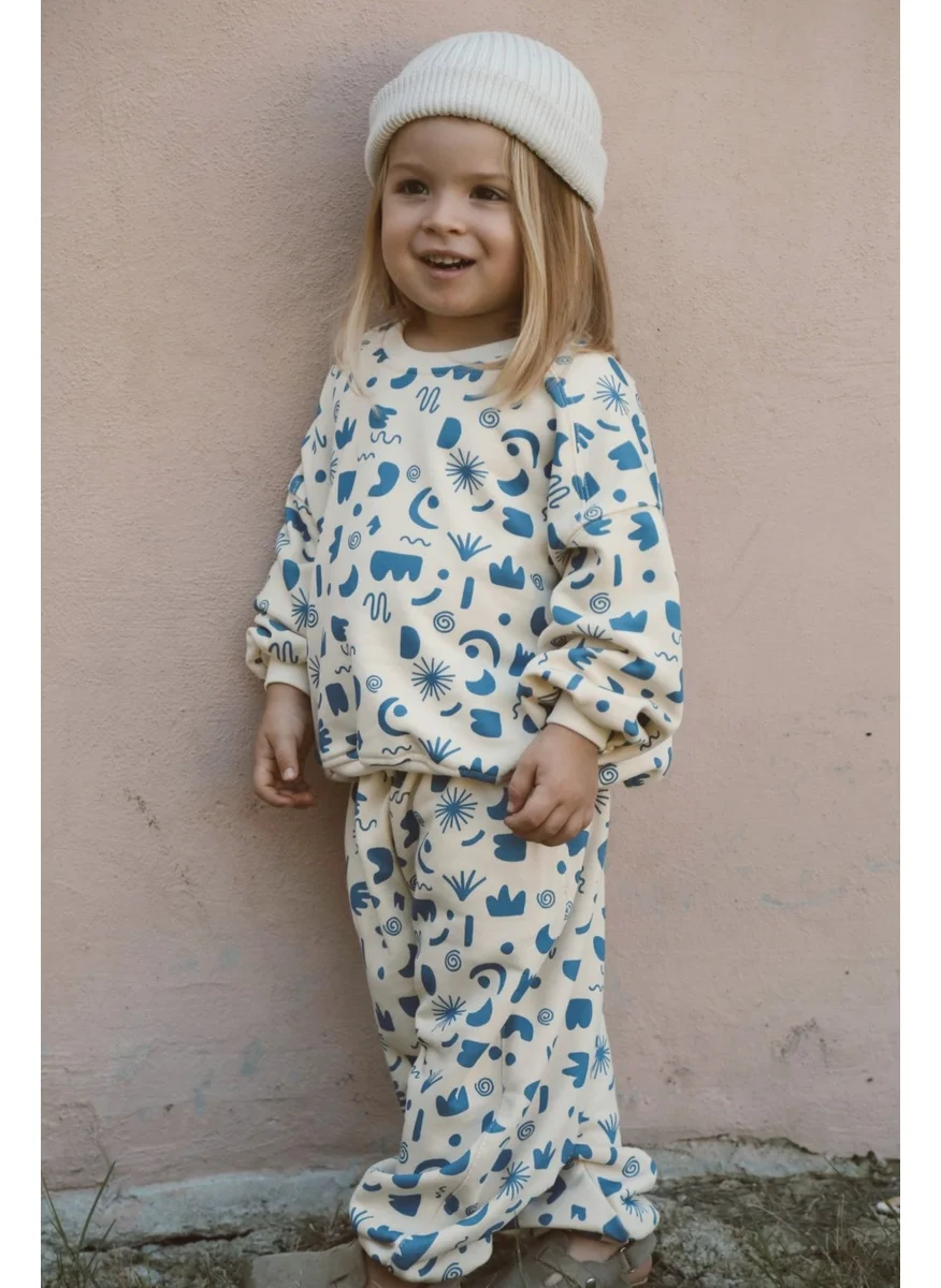 Ohlala Koala Geometric Printed Tracksuit