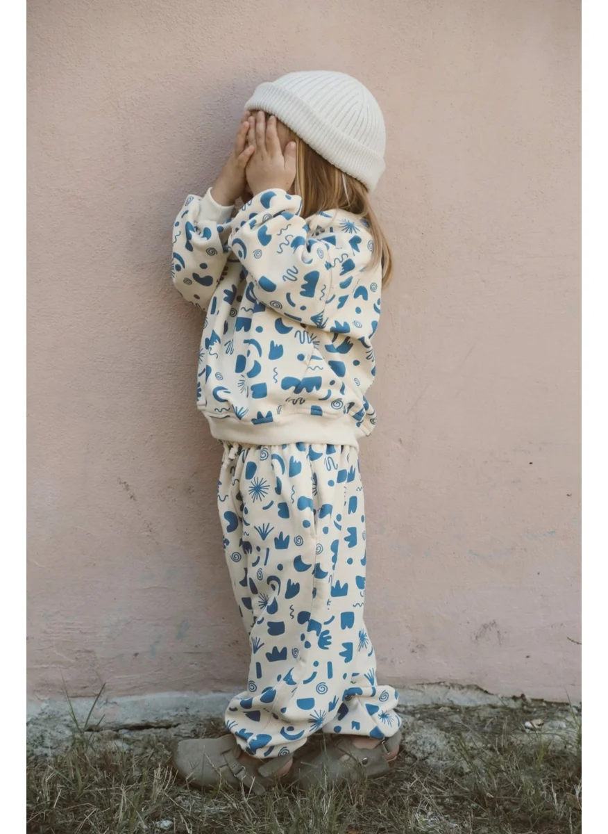 Ohlala Koala Geometric Printed Tracksuit
