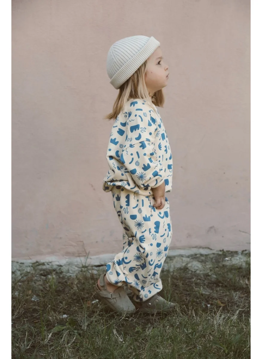 Ohlala Koala Geometric Printed Tracksuit