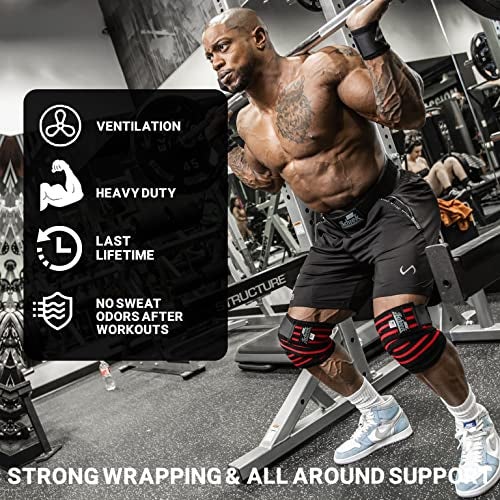 Schiek Knee Wraps (1178B), Black - Image 2