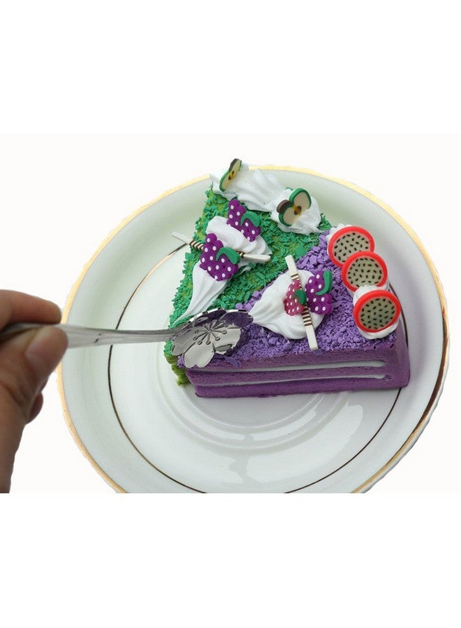 DIMROM 8pc Creative Floral Stainless Steel Spoons Teaspoons Coffee Scoops Tableware Tablespoons for Espresso Tea Coffee Dessert Ice Cream Sugar Appetizers Cake Bistro Tea Party 5 INCH - Image 5