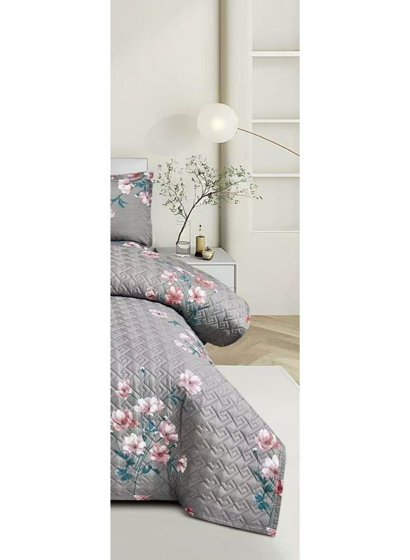 MingLi Floral compressed double quilt set, 6 pieces, size 230 * 250 cm - Image 4