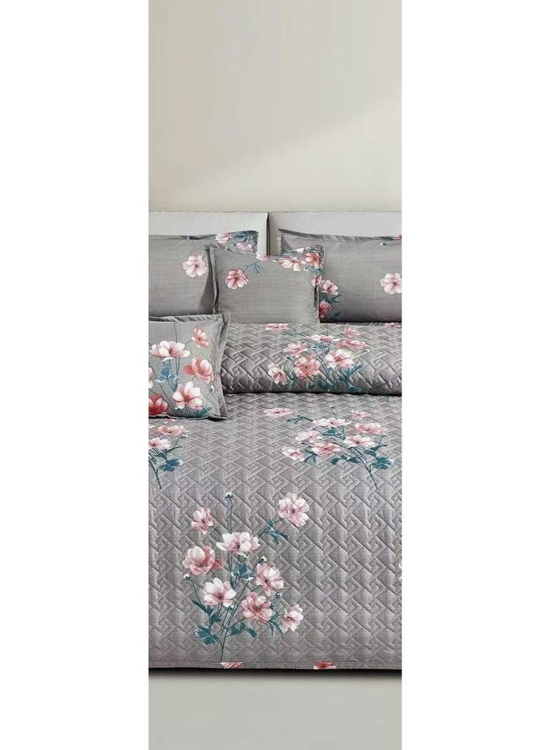 MingLi Floral compressed double quilt set, 6 pieces, size 230 * 250 cm - Image 3