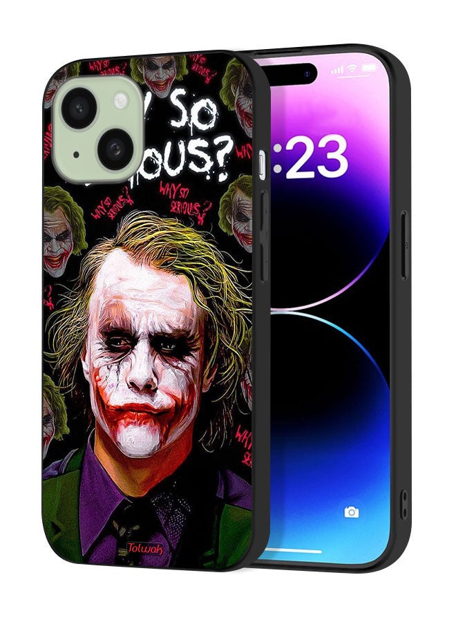 Tolwak Apple iPhone 15 Protective Case Cover Why So Serious - Image 1