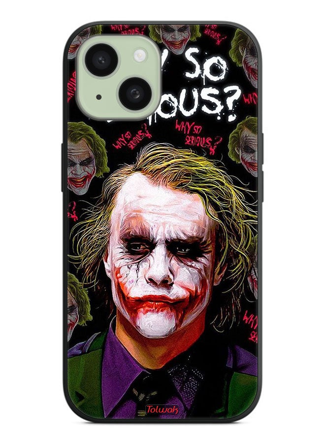 Tolwak Apple iPhone 15 Protective Case Cover Why So Serious - Image 2